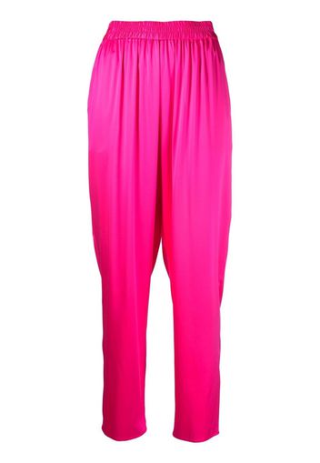 Gianluca Capannolo cropped silk trousers - Rosa