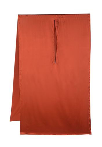 Gianluca Capannolo cut-out detail silk-blend scarf - Arancione
