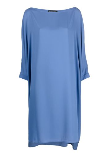 Gianluca Capannolo long-sleeve shift midi dress - Blu