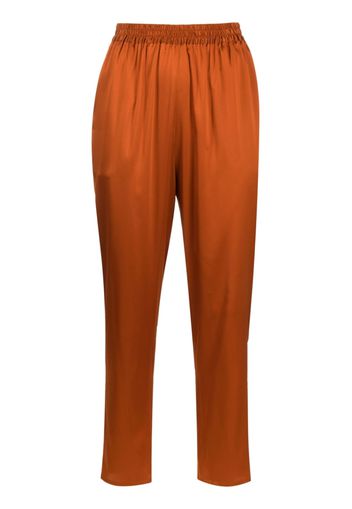 Gianluca Capannolo Mila cropped satin trousers - Arancione