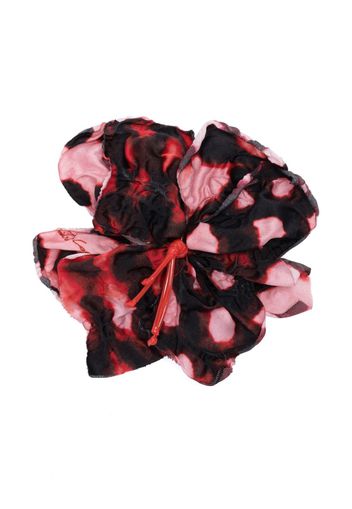 Gianluca Capannolo logo-charm flower-detailing pin - Rosso