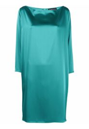 Gianluca Capannolo long-sleeve shift mini dress - Verde