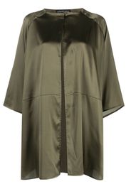 Gianluca Capannolo satin-finish lightweight coat - Verde