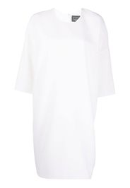 Gianluca Capannolo Anne three-quarter sleeve wool dress - Bianco