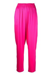 Gianluca Capannolo cropped silk trousers - Rosa