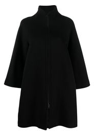 Gianluca Capannolo zipped high-neck felted coat - Nero