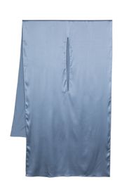 Gianluca Capannolo cut-out detail silk-blend scarf - Blu