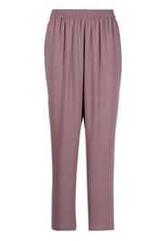 Gianluca Capannolo elasticated-waistband tapered trousers - Viola