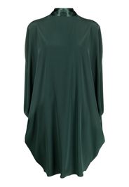 Gianluca Capannolo high-neck draped dress - Verde