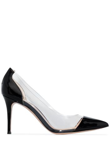 Black Plexi 105 patent leather pumps