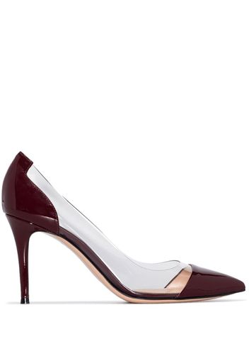 red Plexi 85 patent leather pumps