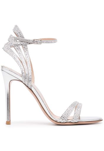 Gianvito Rossi Sandali Freesia con tacco a stiletto - Argento