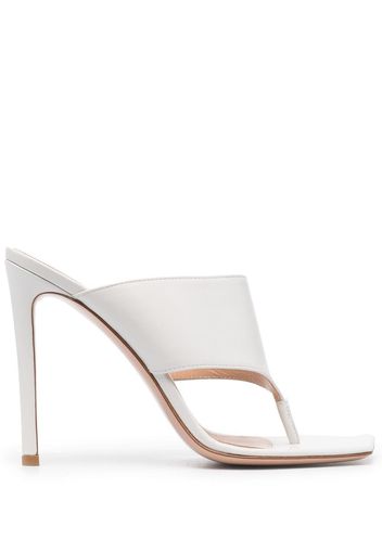 Gianvito Rossi leather stiletto sandals - Bianco