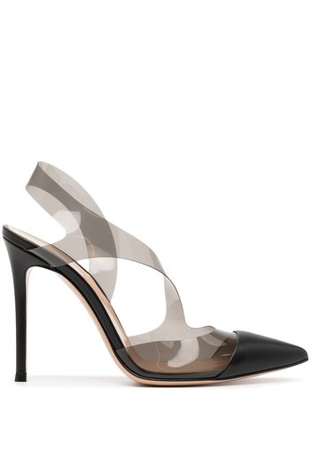 Gianvito Rossi clear-strap pumps - Nero