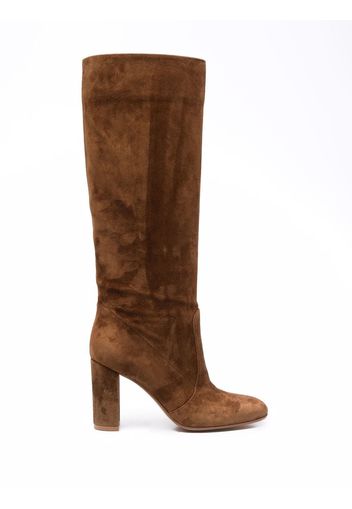 Gianvito Rossi knee-length panelled boots - Marrone