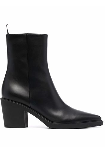 Gianvito Rossi Dylan leather ankle boots - Nero