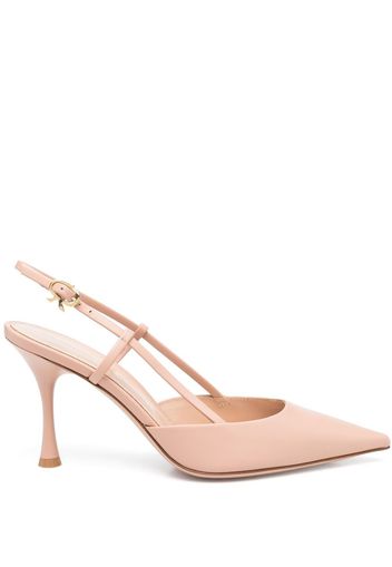 Gianvito Rossi Ribbon leather slingback pumps - Toni neutri