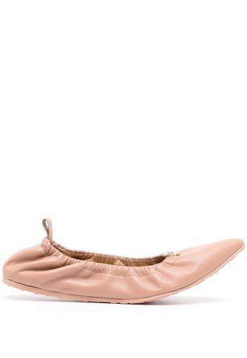 Gianvito Rossi Alina leather ballerina shoes - Rosa