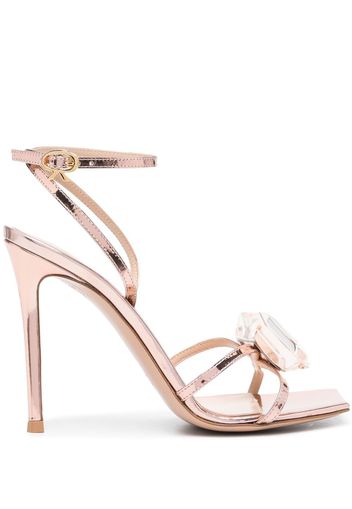 Gianvito Rossi 110mm crystal-detail sandals - Rosa