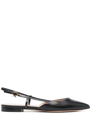 Gianvito Rossi Ribbon Sling 05 flats - Nero