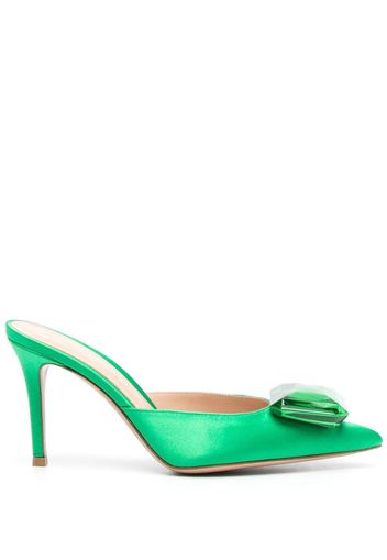 Gianvito Rossi 90mm crystal-detail pumps - Verde