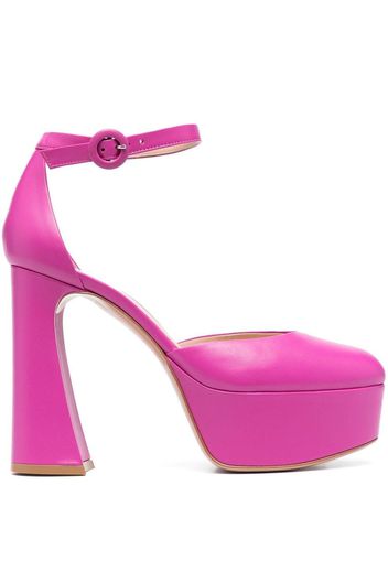 Gianvito Rossi Pumps Holly D'Orsay con plateau - Rosa