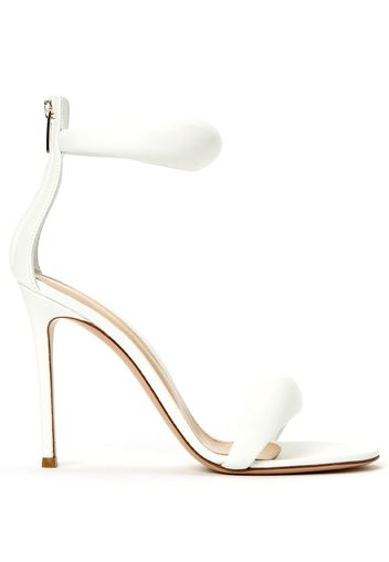 Gianvito Rossi Bijoux 105mm padded leather sandals - Bianco