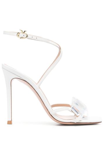 Gianvito Rossi Sandali con cinturini gioiello - Bianco