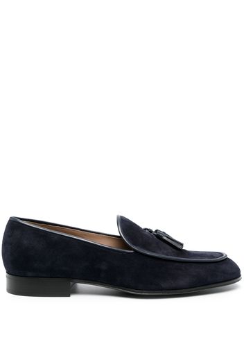 Gianvito Rossi tassel-detail suede loafers - Blu