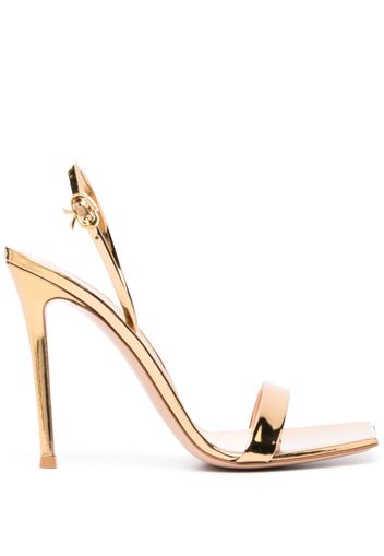 Gianvito Rossi Ribbon 105mm stiletto sandal - Oro