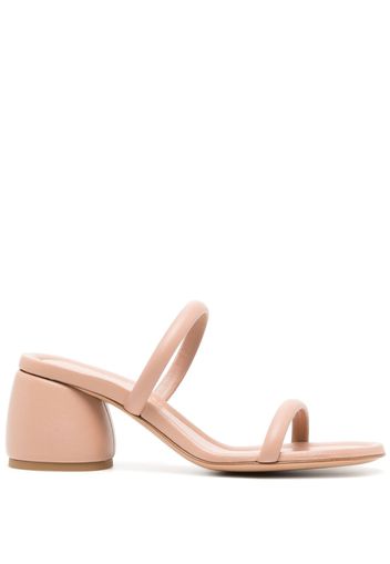 Gianvito Rossi Sandali con tacco largo - Rosa