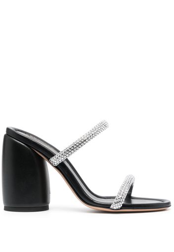 Gianvito Rossi crystal-strap mules - Nero