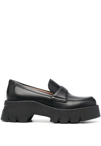 Gianvito Rossi 75mm chunky leather mules - Nero