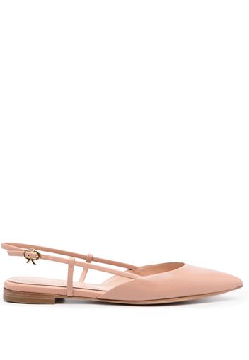 Gianvito Rossi Ballerine Ribbon Sling 05 - Toni neutri