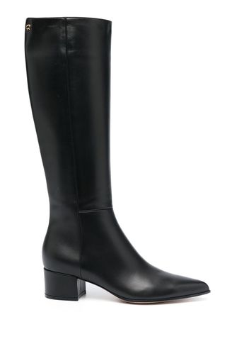 Gianvito Rossi Lyell 45mm leather boots - Nero