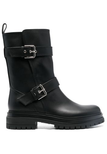 Gianvito Rossi Amphibian buckled ankle boots - Nero