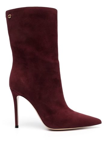 Gianvito Rossi Reus 105mm leather ankle boots - Rosso