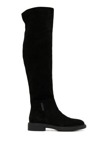 Gianvito Rossi 30mm round-toe leather boots - Nero