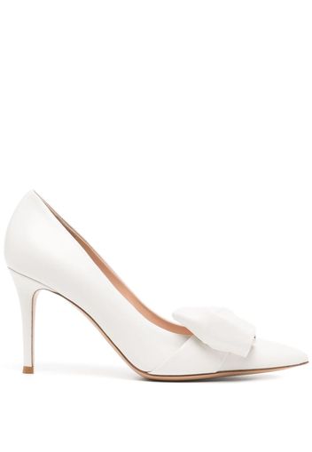 Gianvito Rossi Safira 90mm pointed-toe pumps - Bianco