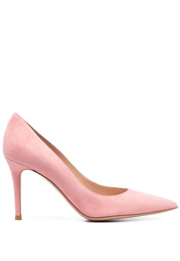 Gianvito Rossi 90mm pointed suede pumps - Rosa