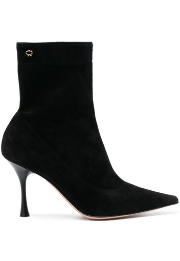 Gianvito Rossi Dunn 90mm suede ankle boots - Nero