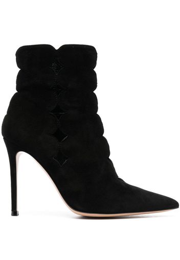 Gianvito Rossi Ariana 85mm cut-out suede boots - Nero