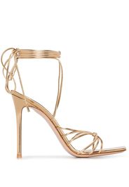 Gianvito Rossi GIANVITO 105 LTHR ANKL WRP SNDL - Oro