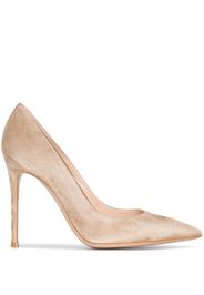 Gianvito Rossi GIANVITO 105 SUEDE POINT TOE PUMP - Toni neutri