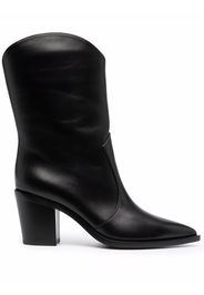 Gianvito Rossi pointed leather boots - Nero