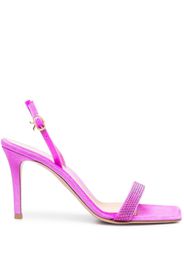 Gianvito Rossi Britney 95mm rhinestone-embellished sandals - Rosa