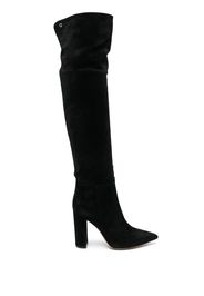 Gianvito Rossi pointed-toe knee-length boots - Nero