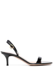 Gianvito Rossi Sandali Ribbon Kitten 55mm - Nero