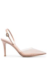 Gianvito Rossi Ribbon d'Orsay slingback pumps - Toni neutri