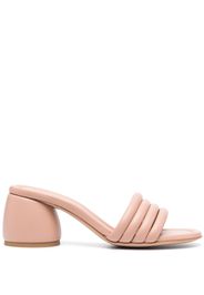 Gianvito Rossi 65mm strap-detail leather mules - Rosa